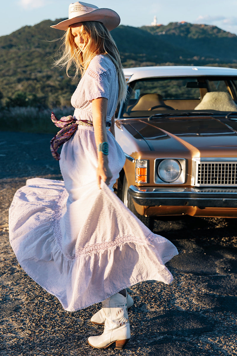 Where The Wild Roses Grow Maxi Dress - Lavender - Chasing Unicorns